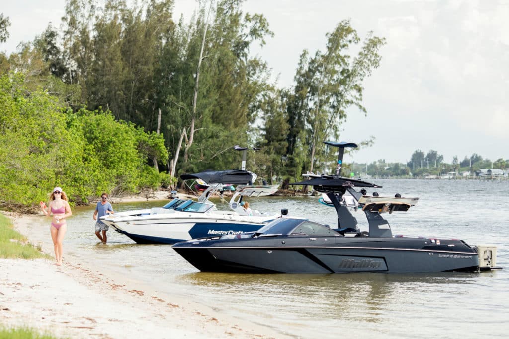 Beaching boats in Titusville