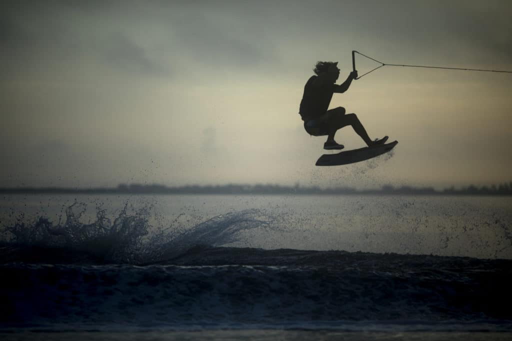 Brian Grubb wakeskates in Sebastian, FL