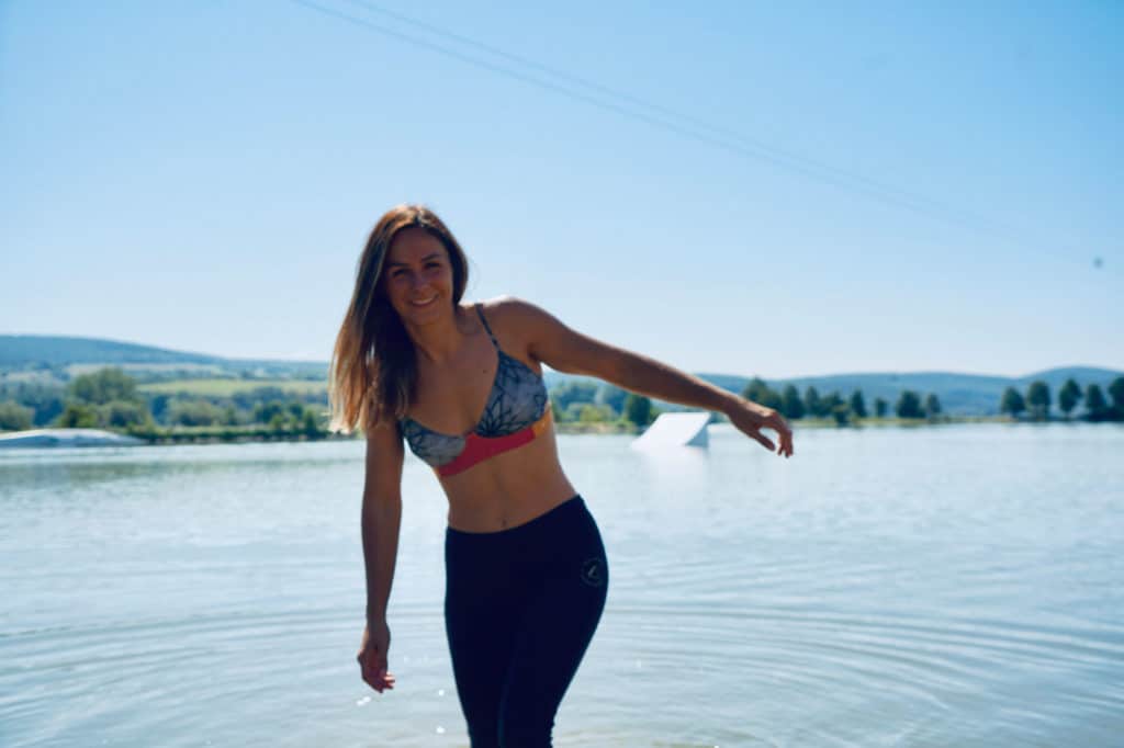 Zuzana Vrablova on the lake