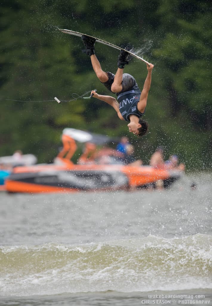 Guenther Oka on his way to winning the last stop