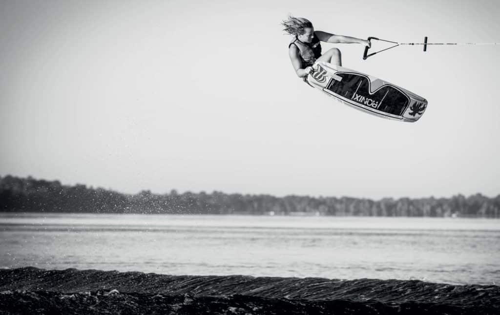 Hayley Smith boosting off the wake and making memories