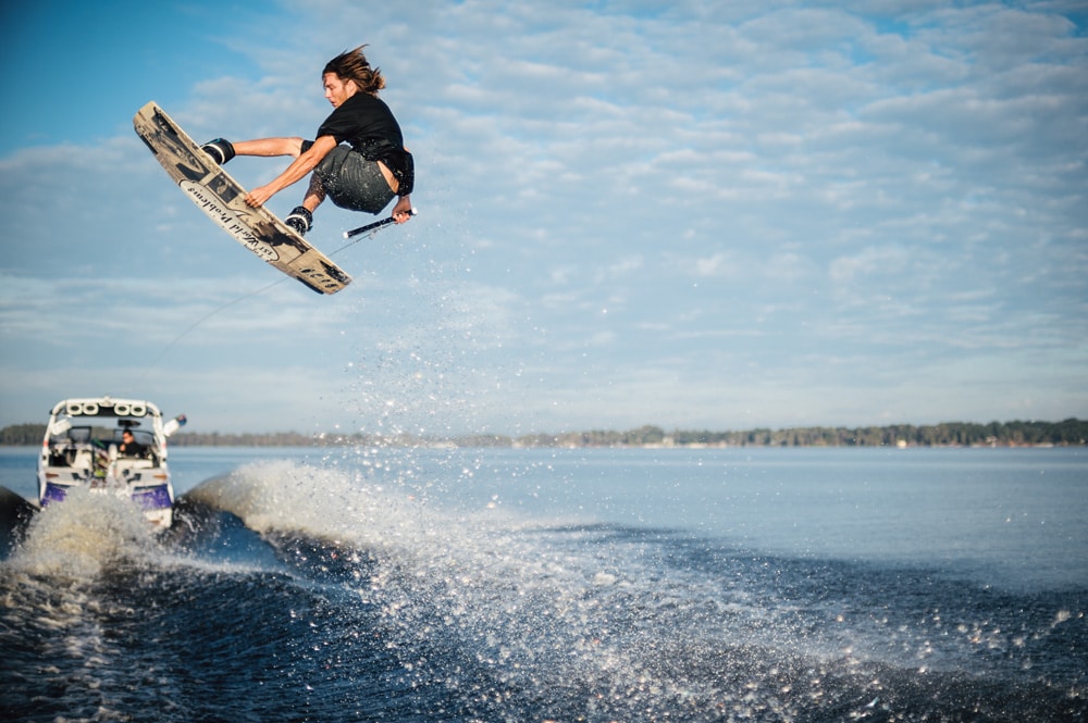 Bob Sichel wakeboarding