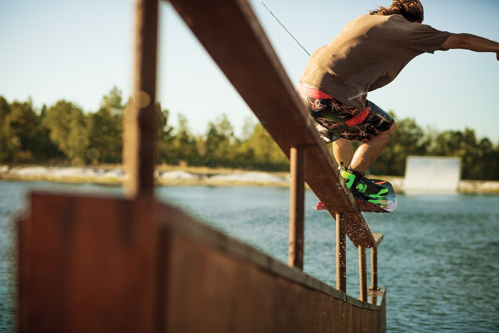 Erik Ruck wakeboarding