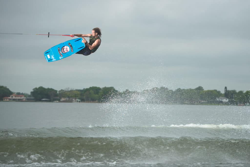 Brenton Priestley wakeboarding