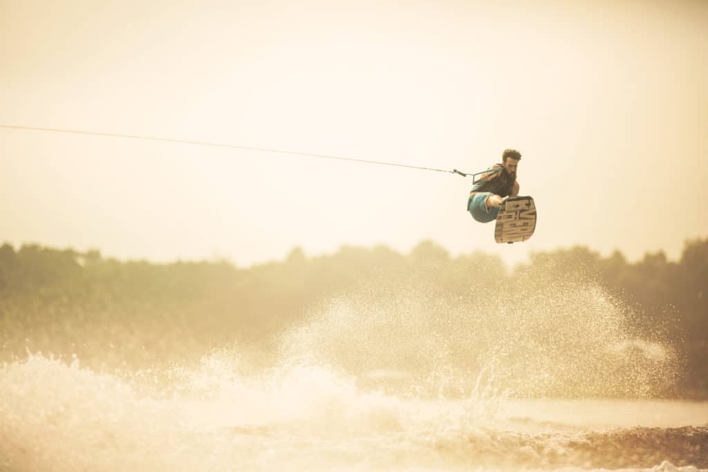 Kyle Rattray wakeboarding