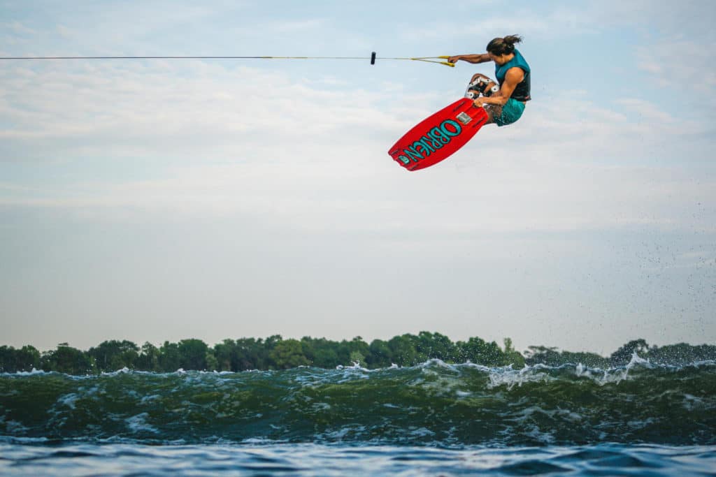 Tarah Mikacich launching big air