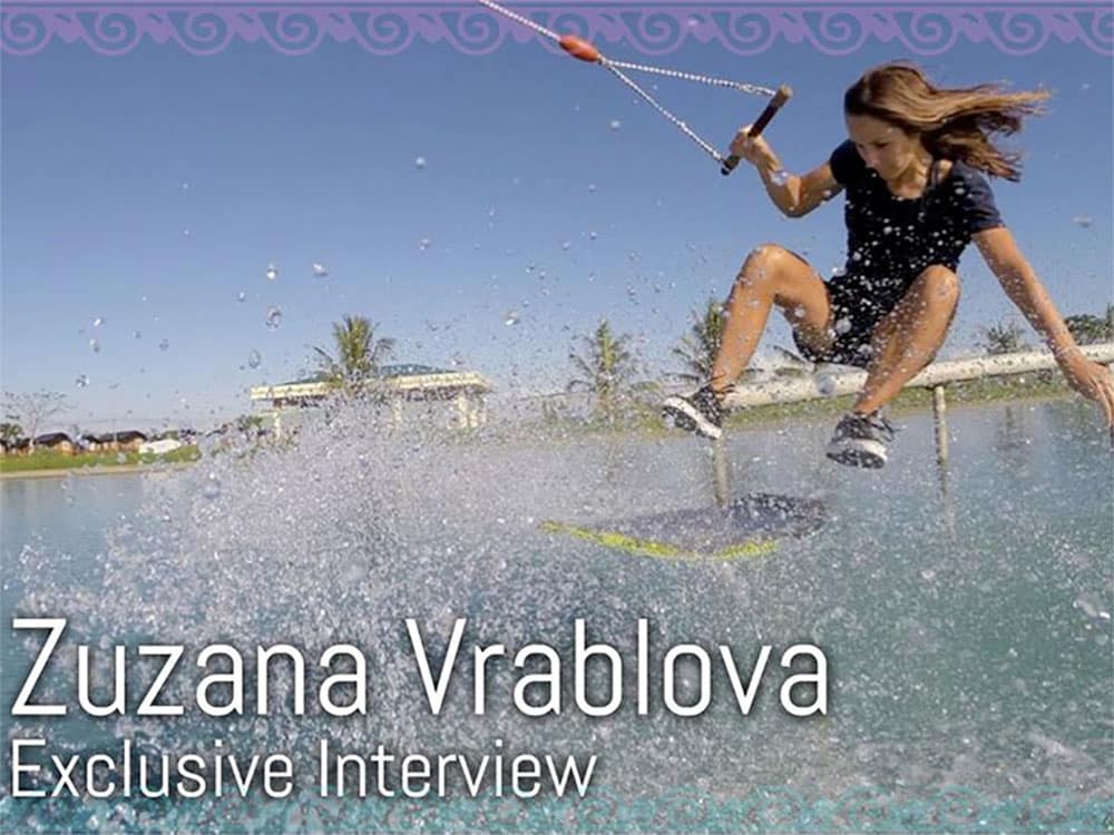 Zuzana Vrablova out wakeskating