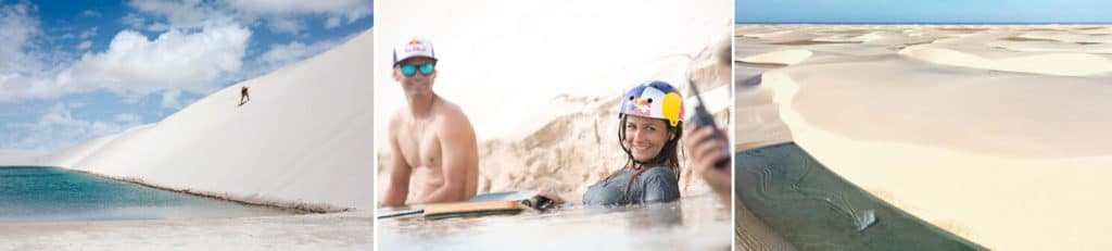 Zuzana Vrablova riding the dunes