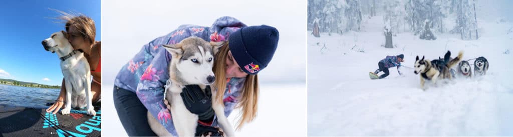 Zuzana Vrablova also loves dogs