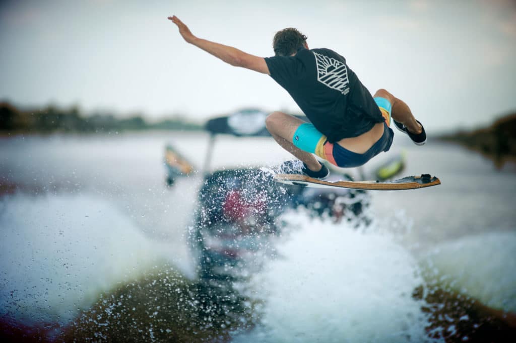 Brian Grubb wakeskating