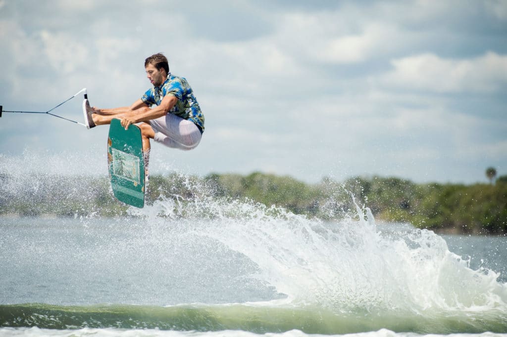 Nick Taylor wakeskating