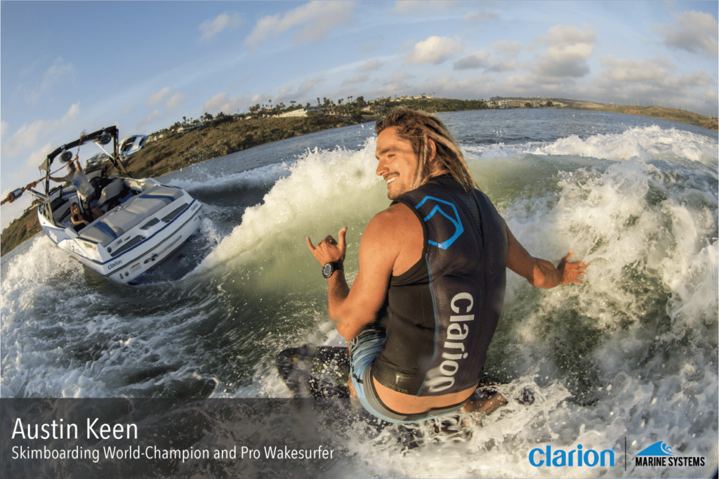 wakesurfing