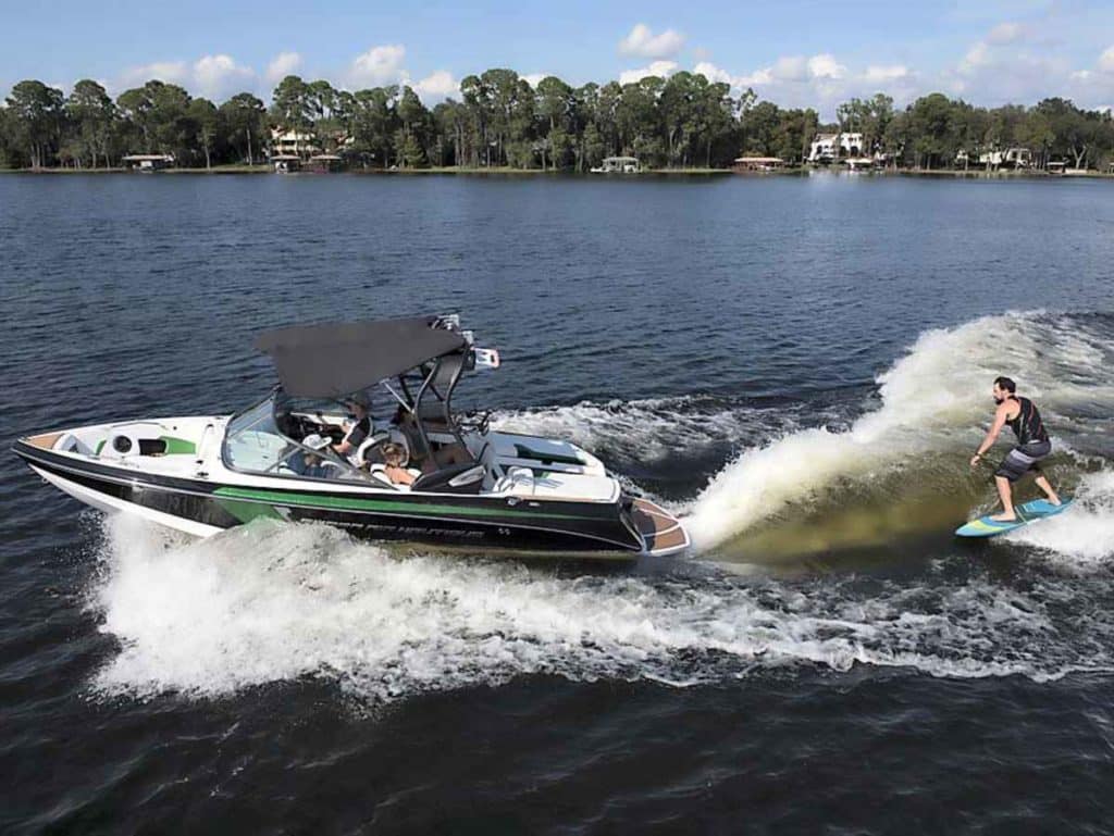 wakeboarding boat