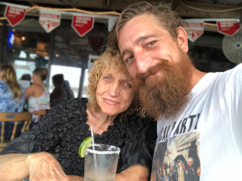 Shane Bonifay with his mother