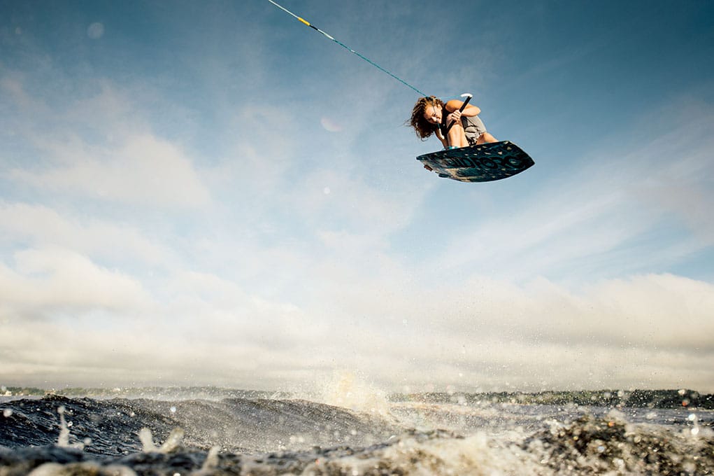 Meagan Ethell wakeboarding