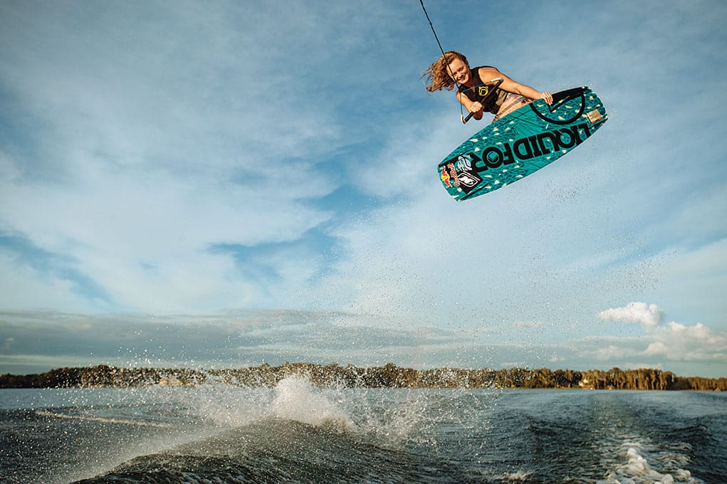 Meagan Ethell wakeboarding