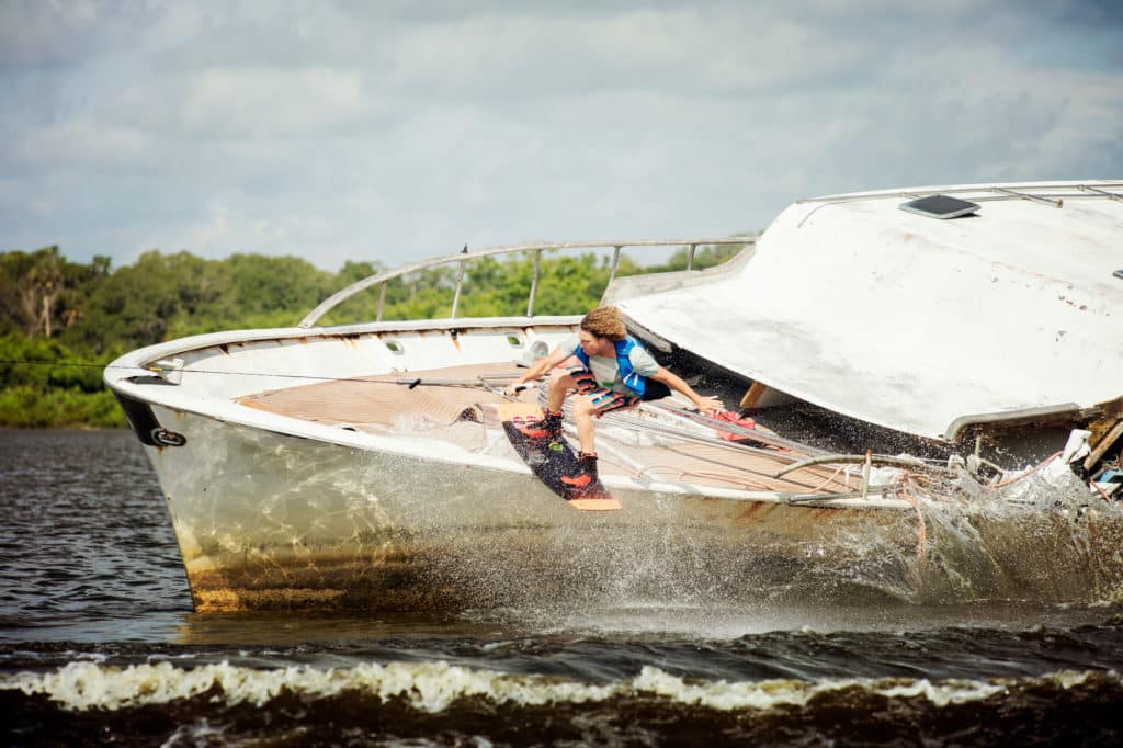 Parks Bonifay ramps up near a sunken boat