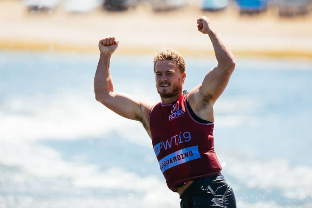 Mike Dowdy pumped after his finals run