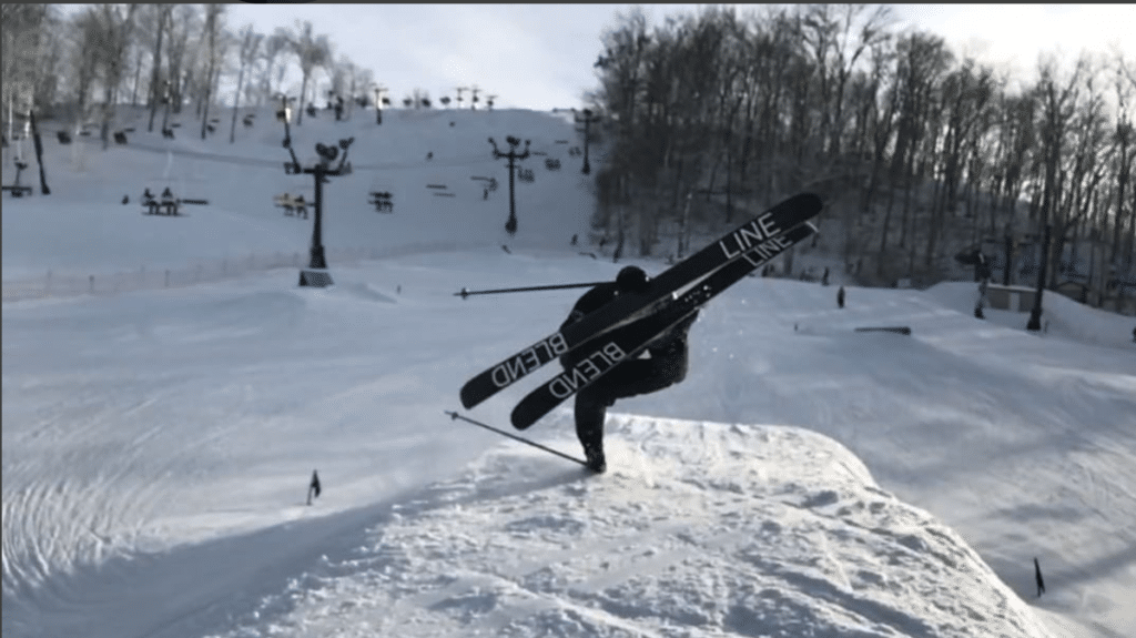 snow skiing