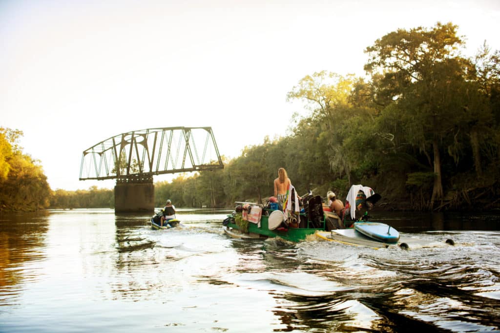 Looking out at the Suwannee