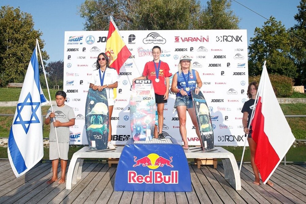 Telma Cester on the podium