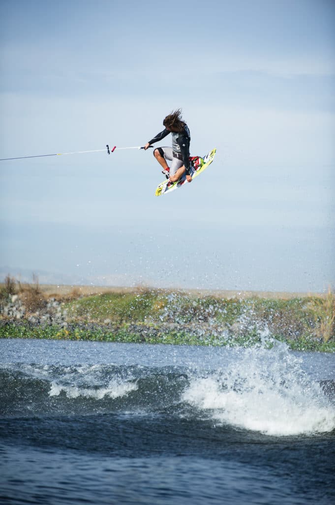 Trever Maur wakeboarding