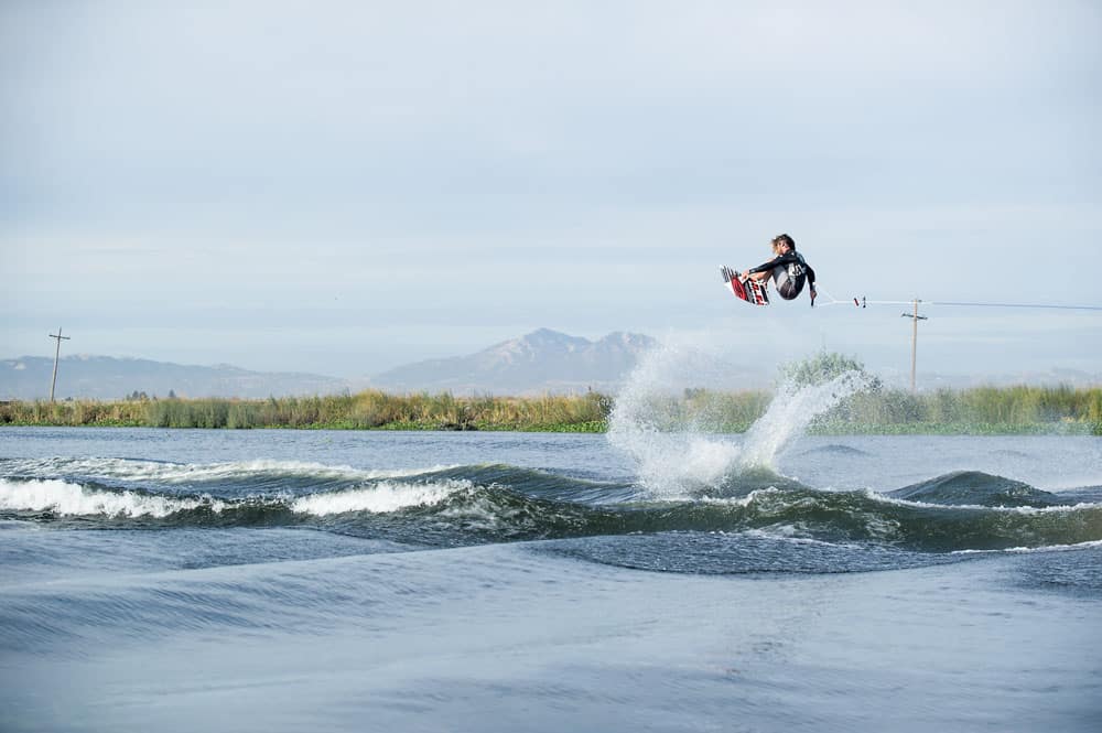 Trever Maur wakeboarding