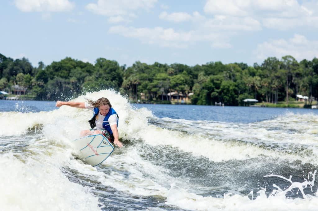 Parks Bonifay wakesurfing