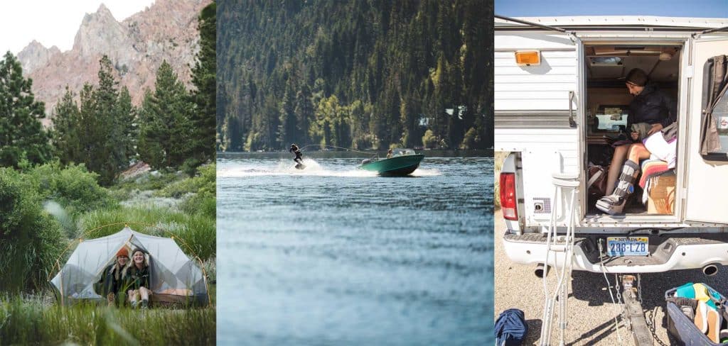 A Shark Boat Wakeskating Adventure in the Mountains