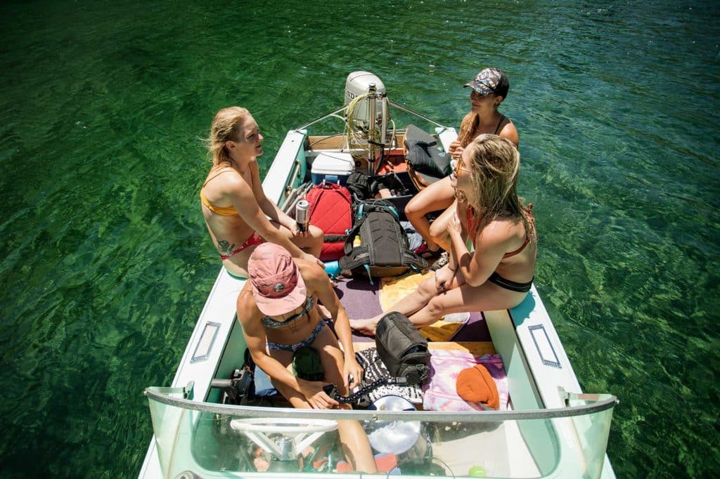 A Shark Boat Wakeskating Adventure in the Mountains