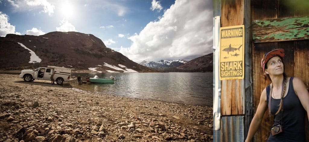 A Shark Boat Wakeskating Adventure in the Mountains