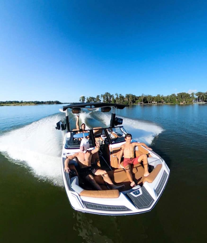 Cory on his Nautique