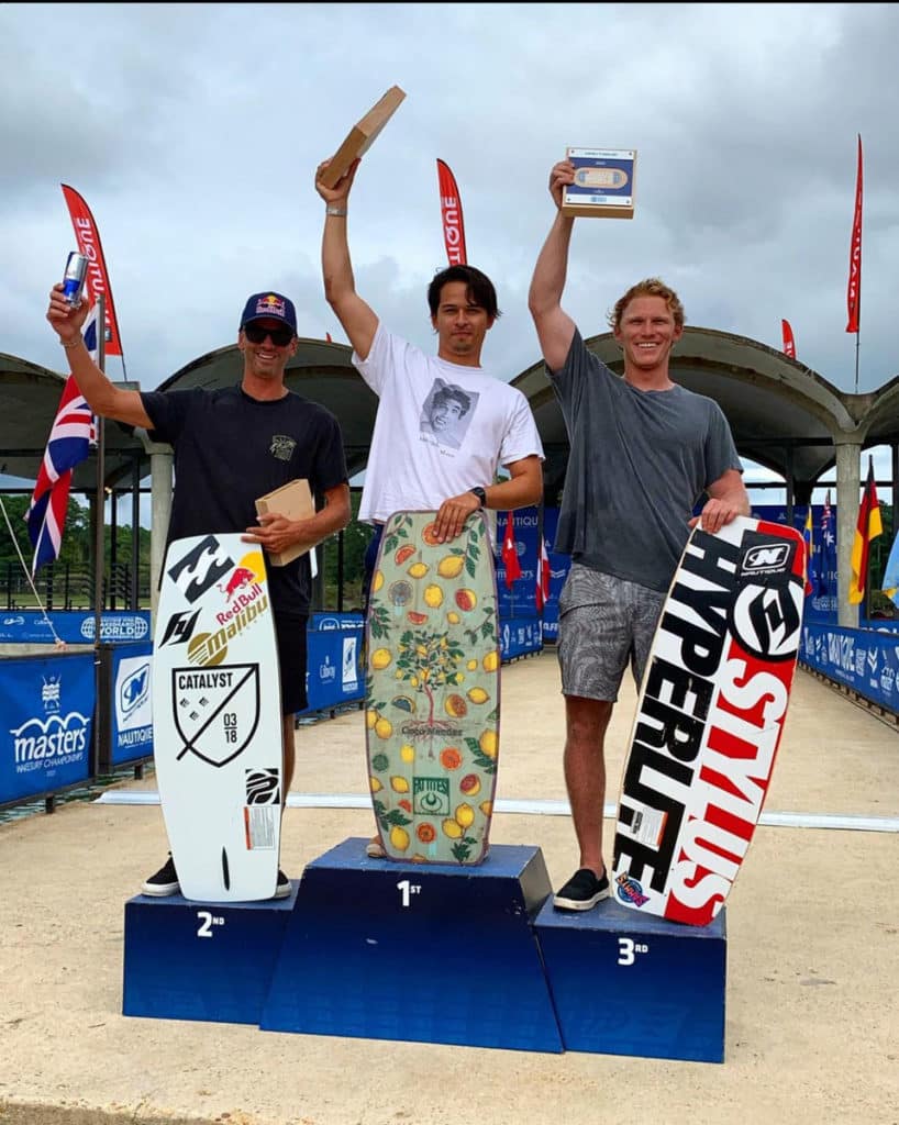 Wakeskate winners podium