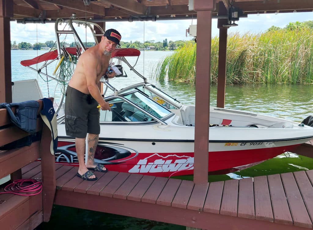 Josh Smith getting ready to ride in Orlando