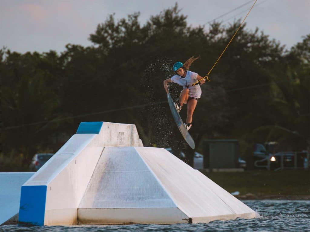 Martina San Felipe wakeboarding