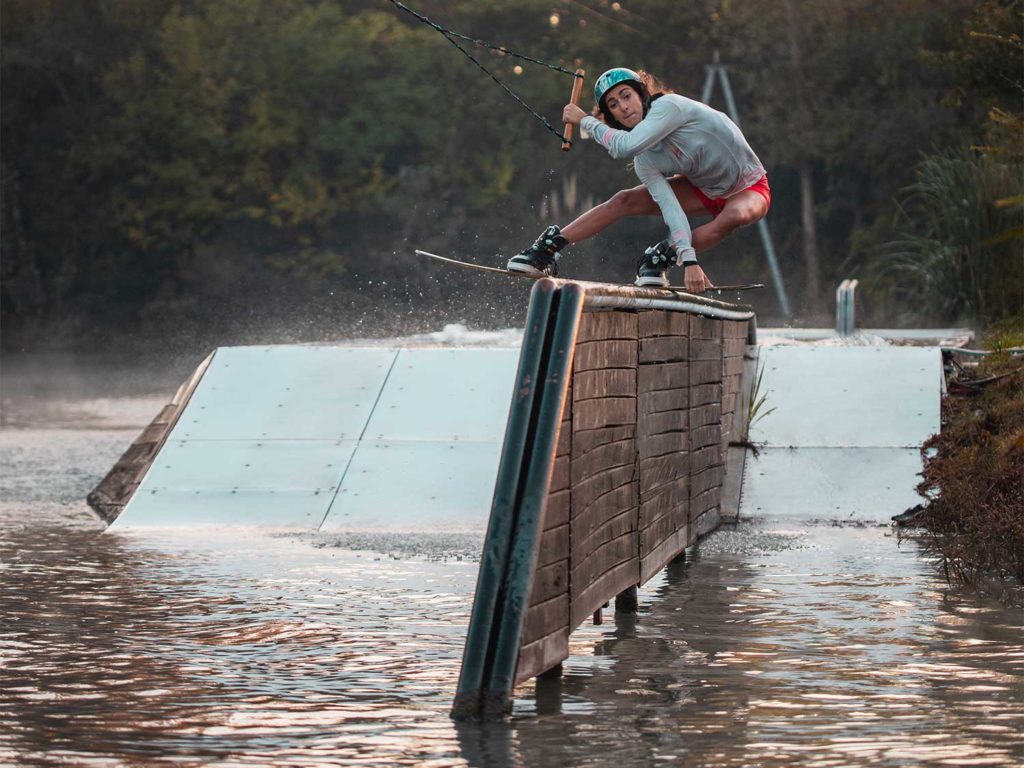 Martina San Felipe wakeboarding