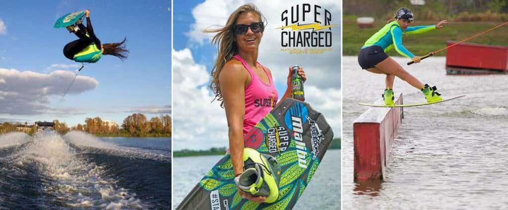 Tarah Mikacich out wakeboarding
