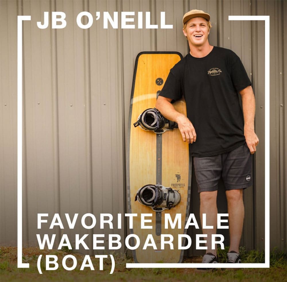 JB O'Neill favorite boat rider