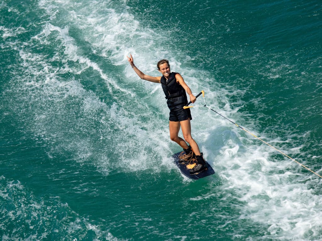 Mary Morgan Howell wakeboarding