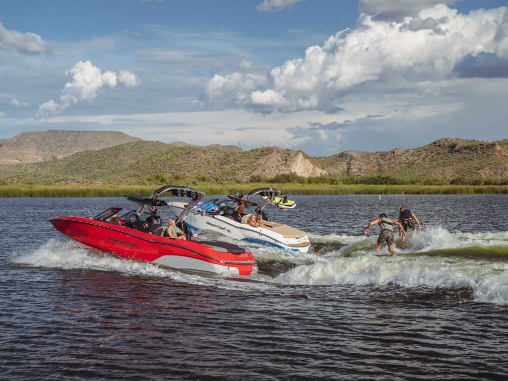MasterCraft NXT models on the water