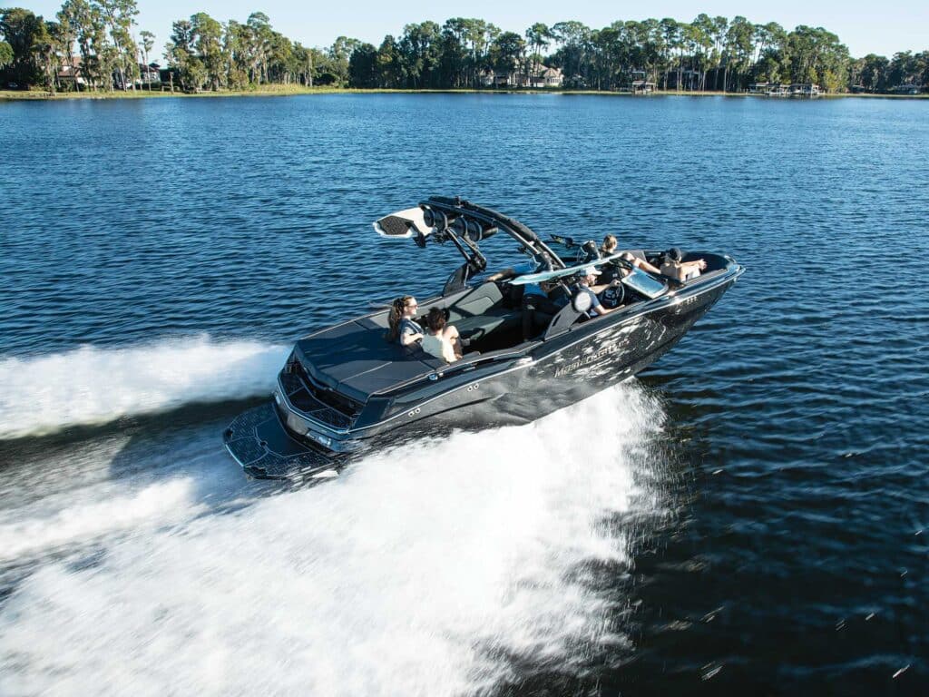 MasterCraft NXT23 on a lake