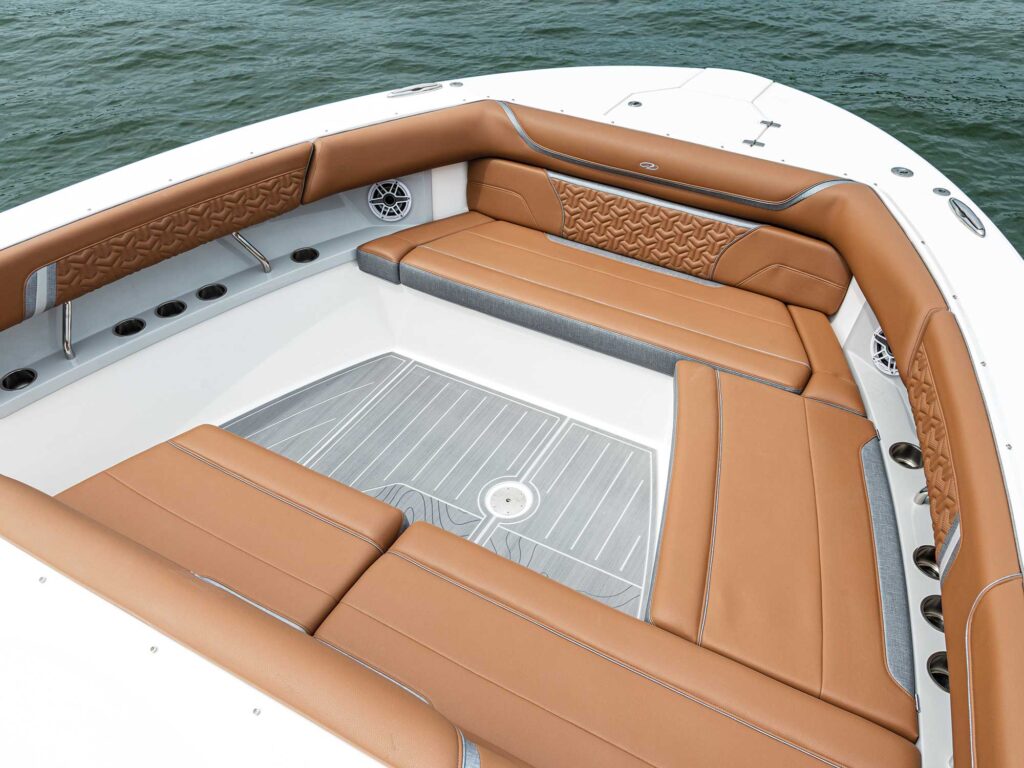 Regal 38 Surf bow seating