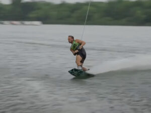 Cory Teunissen riding at Stop 1 Pro Wakeboard Tour 2025