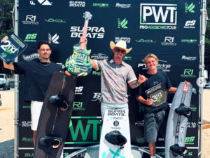 Nic Rapa on the PWT podium