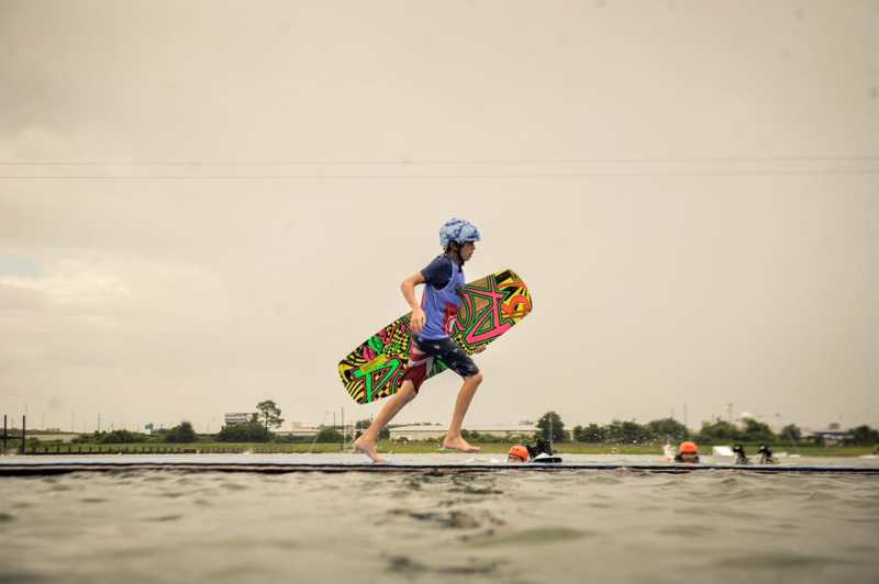 Gavin Stuckey wakeboarding
