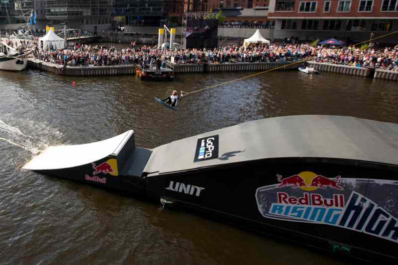 Dominik Hernler – Action Dominik Hernler - performs during Red Bull Rising High in Hamburg, Germany on June 23rd 2013