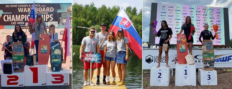 Zuzana Vrablova on multiple podiums over the years