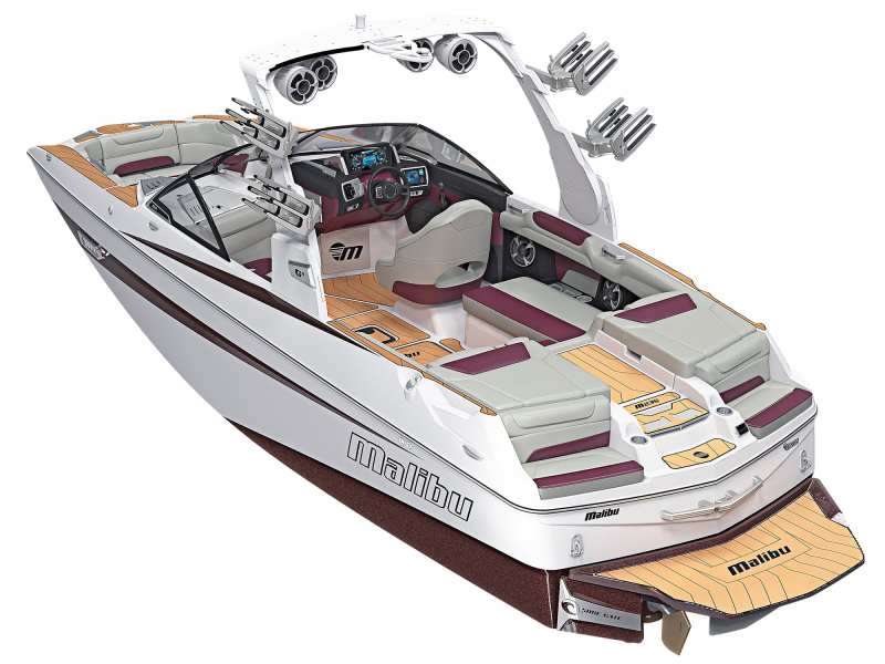 wakesurfing boat