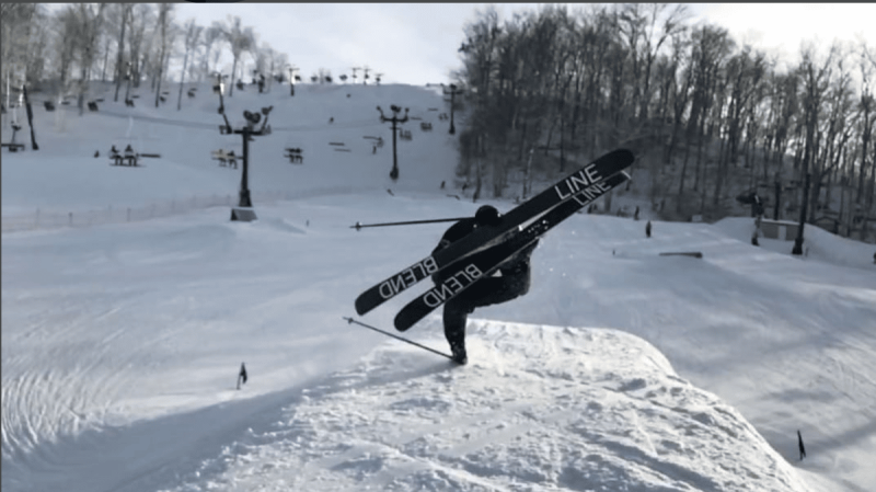 snow skiing
