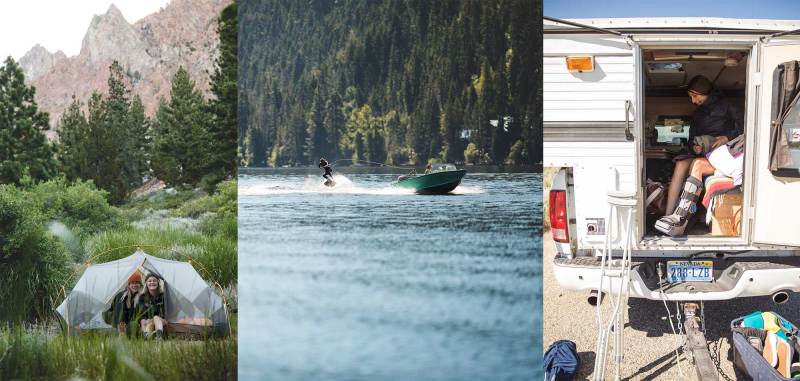 A Shark Boat Wakeskating Adventure in the Mountains